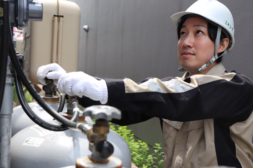 屋外ガス機器点検