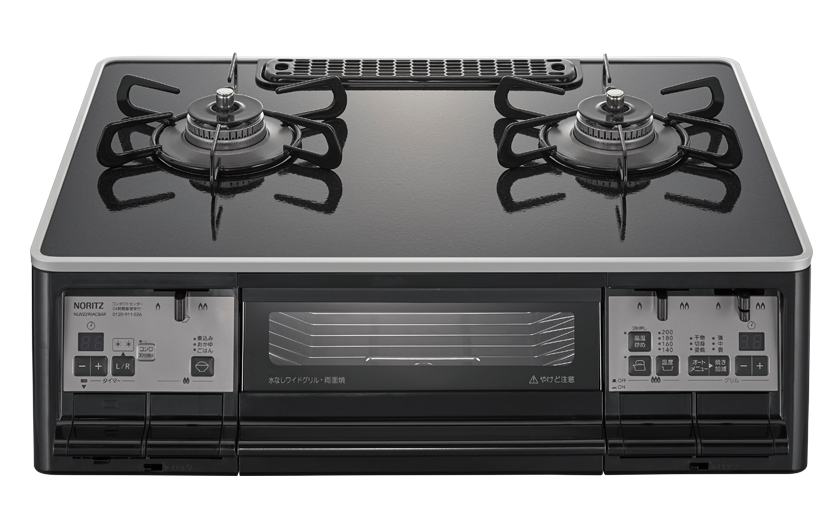 テーブルコンロ ノーリツ NLW2290ACBA-L（左強火力） ガラスコート