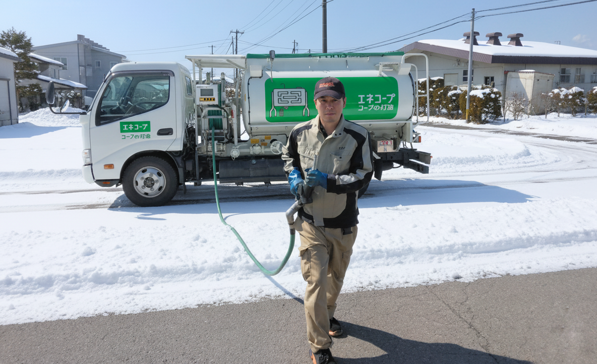 コープの灯油定期配達のイメージ